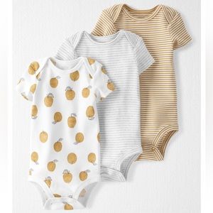 Golden Orchard 3 pack Organic Cotton Onesies 24M